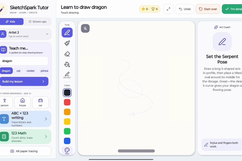 SketchSpark Tutor – screenshot 4