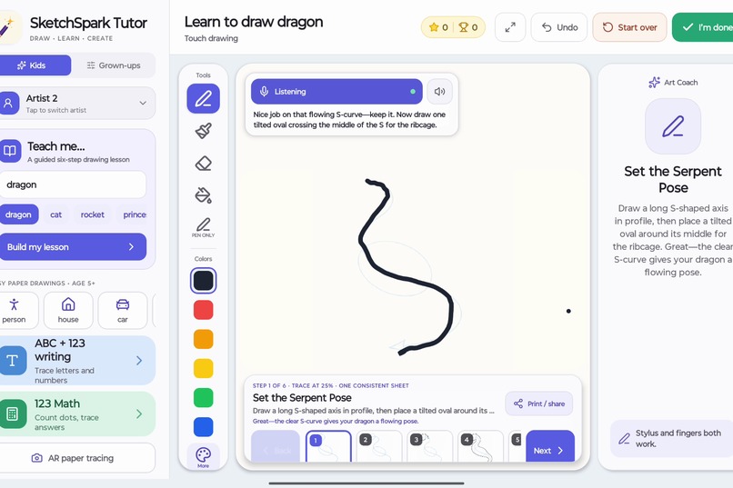 SketchSpark Tutor – screenshot 5