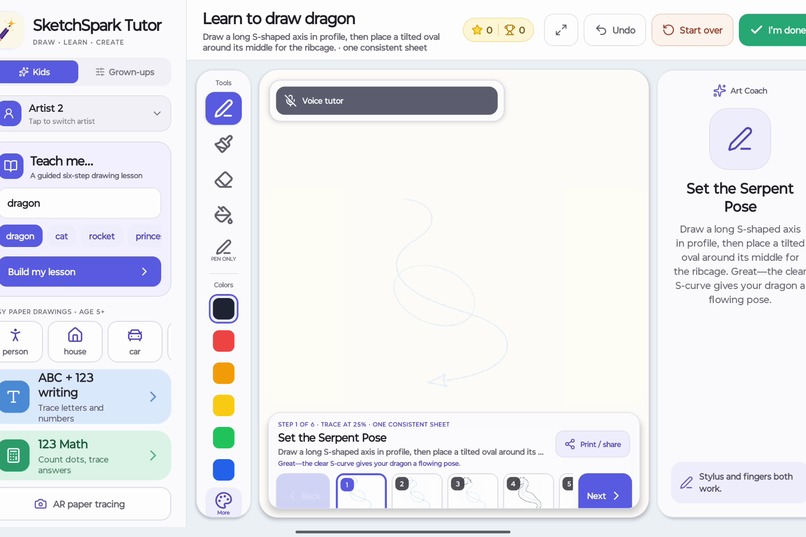 SketchSpark Tutor – screenshot 6