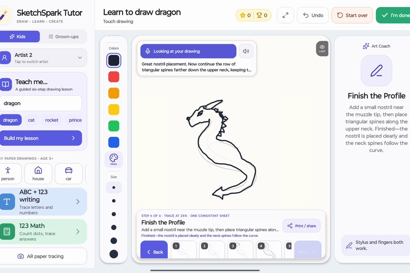 SketchSpark Tutor – screenshot 7