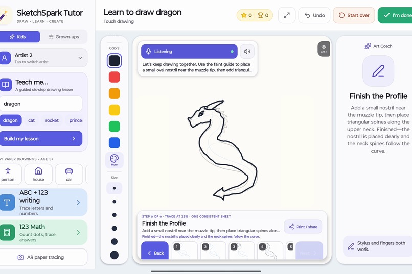 SketchSpark Tutor – screenshot 8
