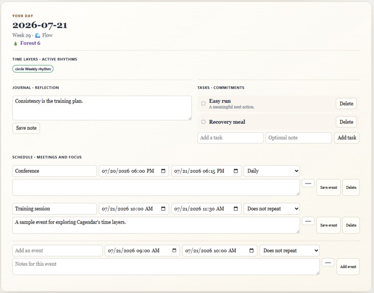 Cagendar – screenshot 6
