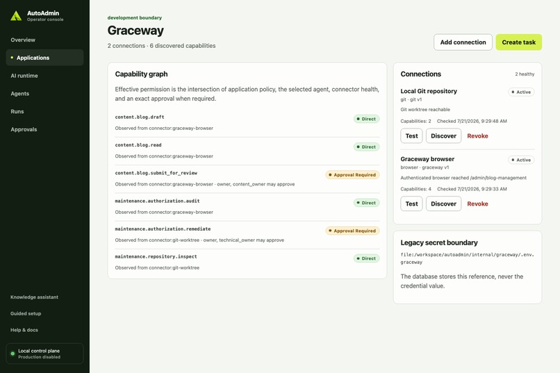AutoAdmin – screenshot 2