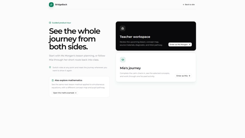 BridgeBack - Building a Better Way Back After Absence – screenshot 2
