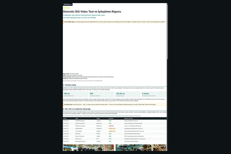 Sentinel AI — Factory Safety Copilot – screenshot 1