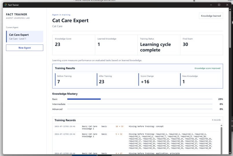FactTrainer – screenshot 1