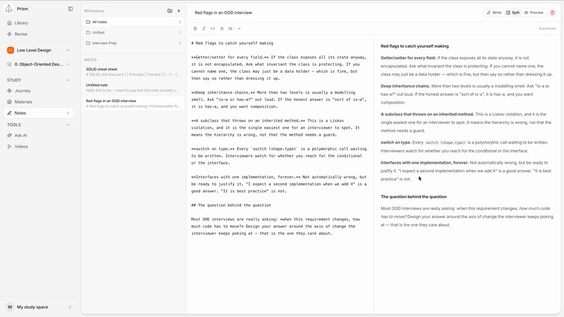 Prism - Study Workspace – screenshot 4