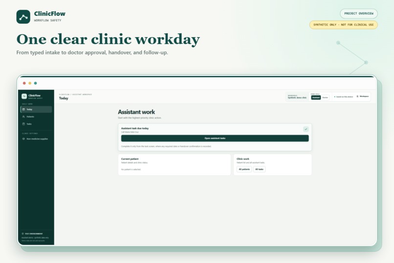 ClinicFlow – screenshot 1