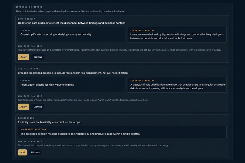 Takehome Studio — AI Without Outsourcing Judgment – screenshot 2