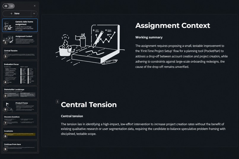 Takehome Studio — AI Without Outsourcing Judgment – screenshot 5