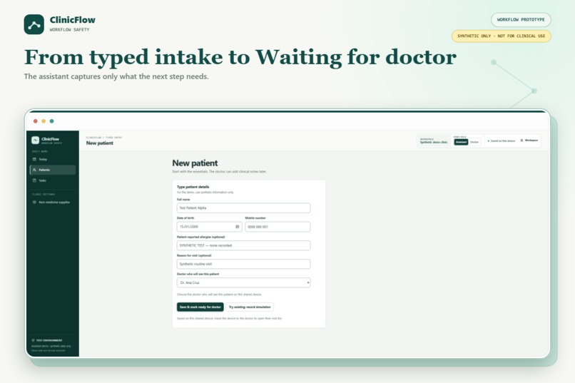 ClinicFlow – screenshot 2