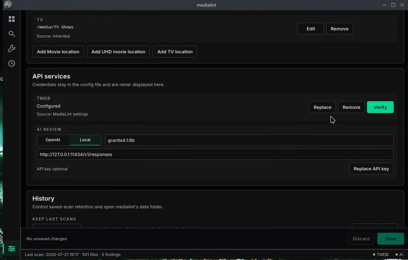 MediaLint – screenshot 2