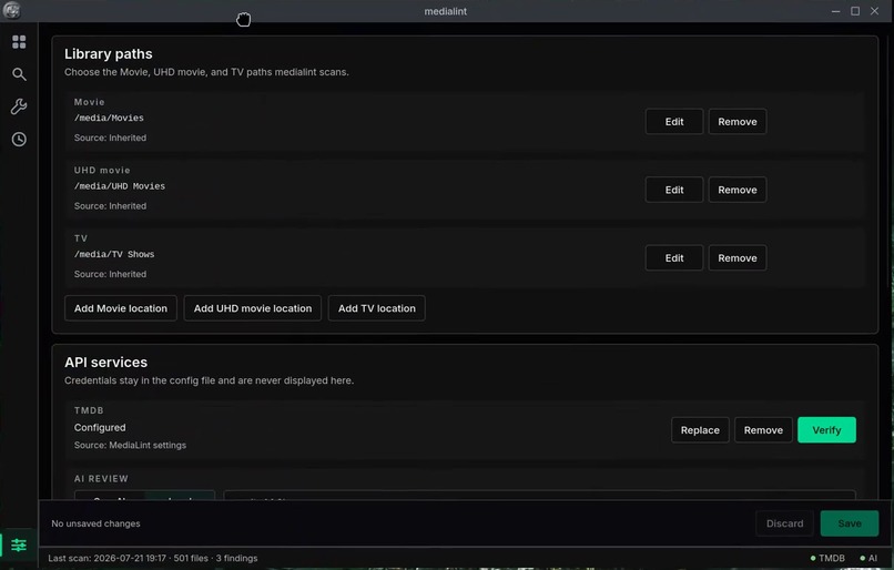 MediaLint – screenshot 3