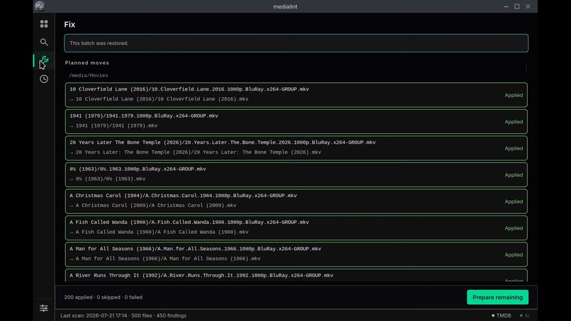 MediaLint – screenshot 6