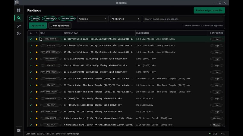 MediaLint – screenshot 7