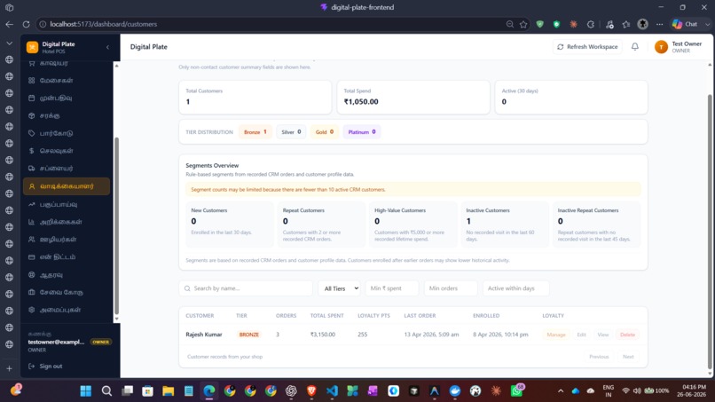 DigitalPlate Restaurant Operations Copilot SaaS  – screenshot 4