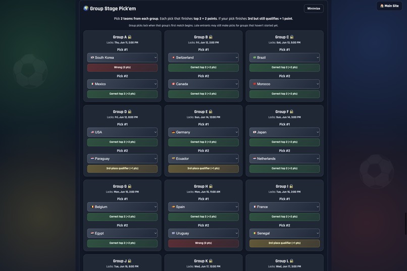 World cup prediction league – screenshot 3