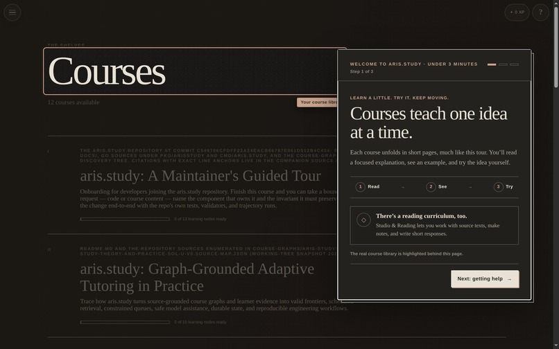aris.study – screenshot 1