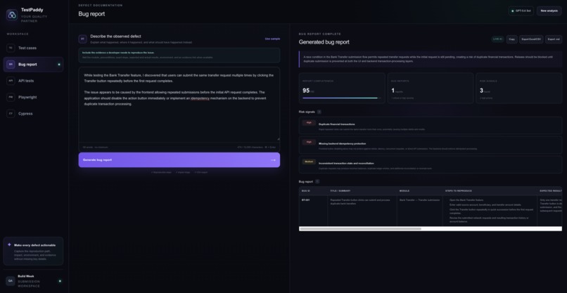 TestPaddy – screenshot 1