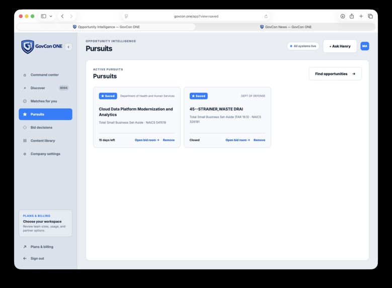 GovCon ONE – screenshot 3