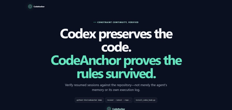 CodeAnchor – screenshot 1