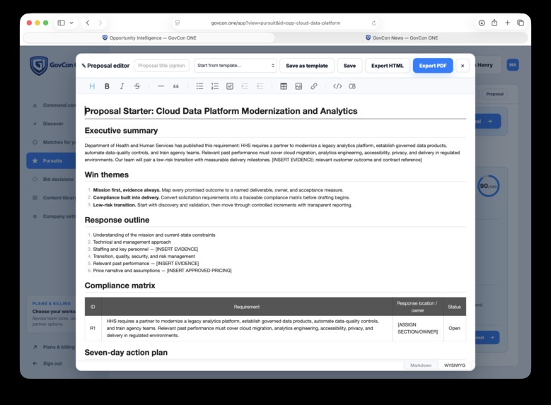 GovCon ONE – screenshot 6