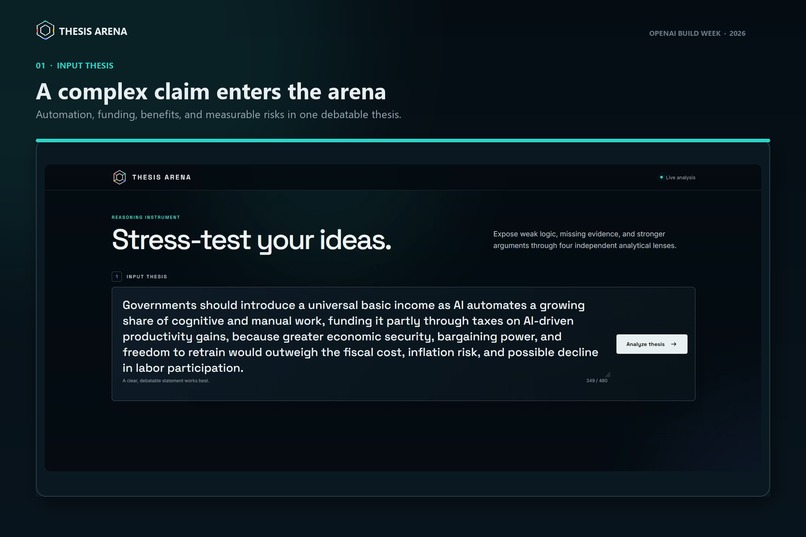 Thesis Arena – screenshot 2