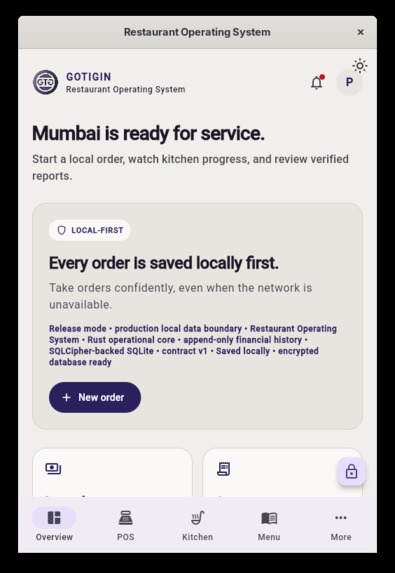 Restaurant Operating System – screenshot 1