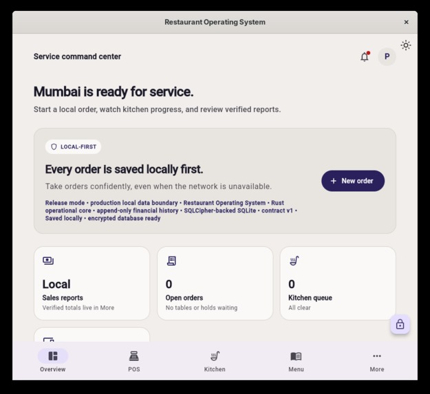 Restaurant Operating System – screenshot 3