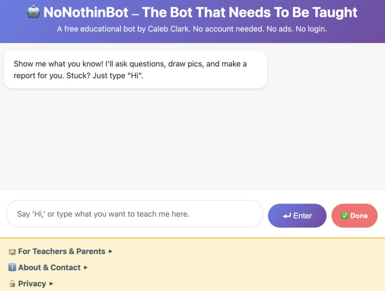 NoNothinBot – screenshot 1
