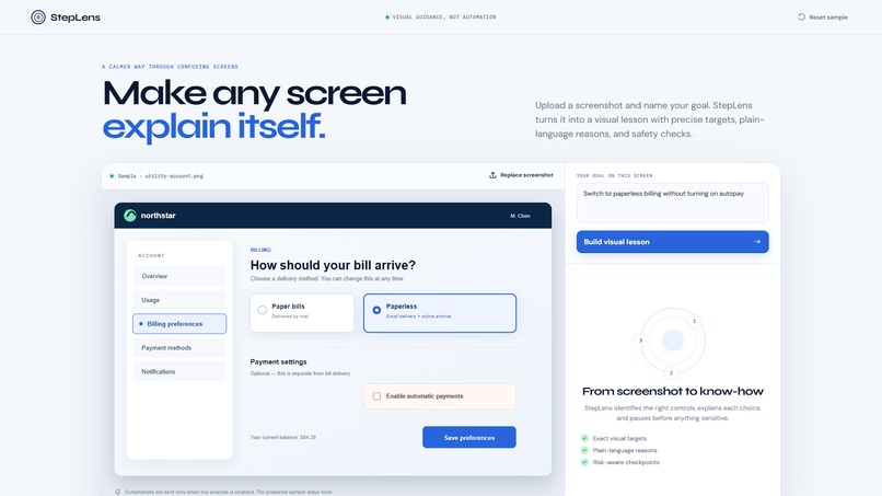 StepLens – screenshot 1