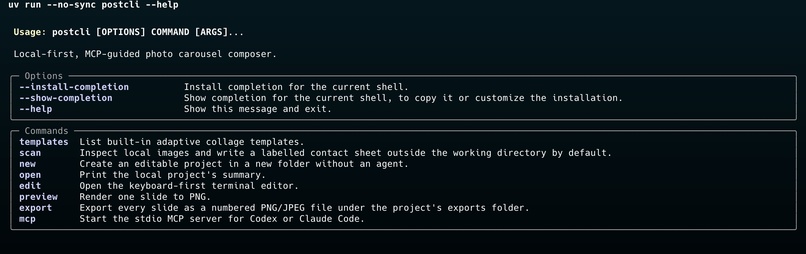 PostCLI – screenshot 1