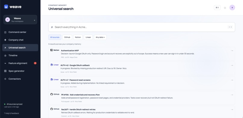 Weave – screenshot 3