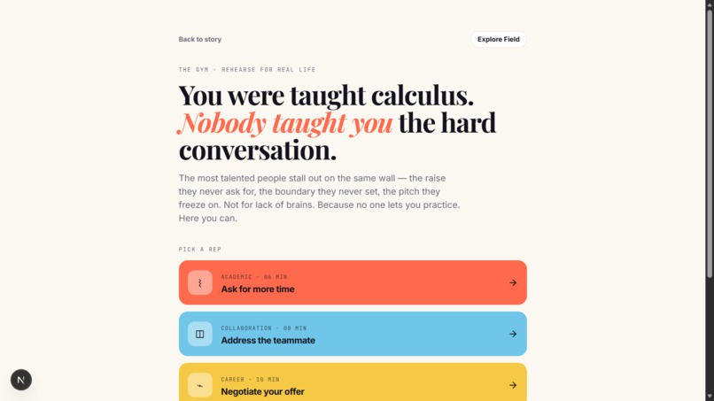 IRL Gym: Prepare for real-life, hard conversations  – screenshot 3