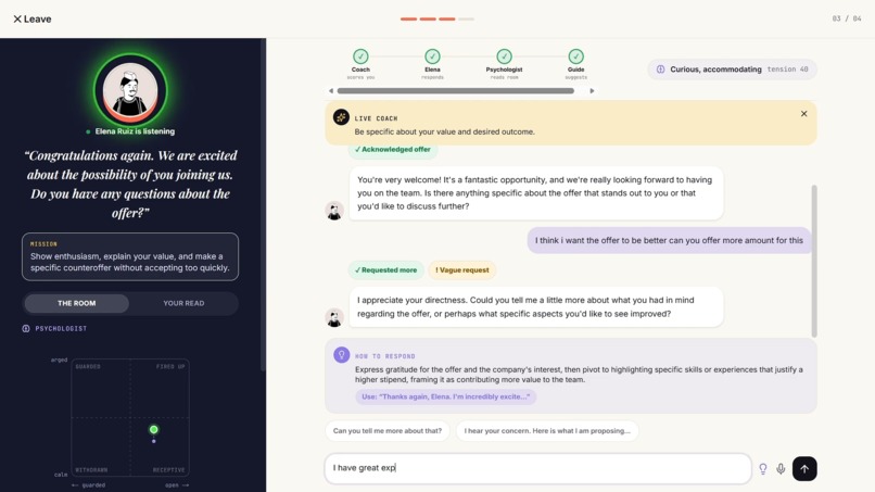 IRL Gym: Prepare for real-life, hard conversations  – screenshot 2