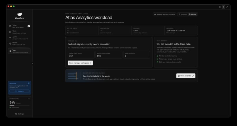 Weekform – screenshot 13