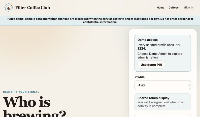 Filter Coffee Club – screenshot 2
