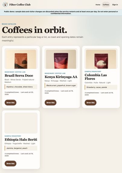 Filter Coffee Club – screenshot 3