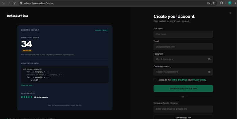 RefactorFlow – screenshot 2
