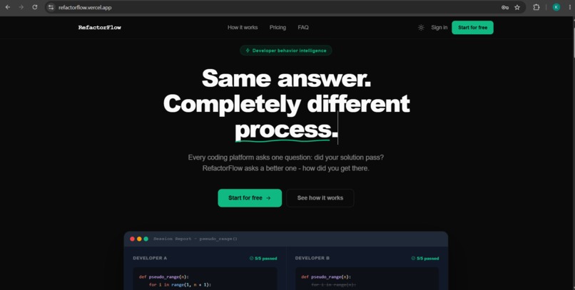 RefactorFlow – screenshot 1