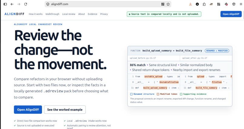 AlignDiff – screenshot 1