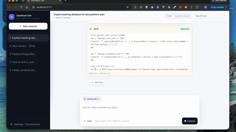 DataStack One – screenshot 1