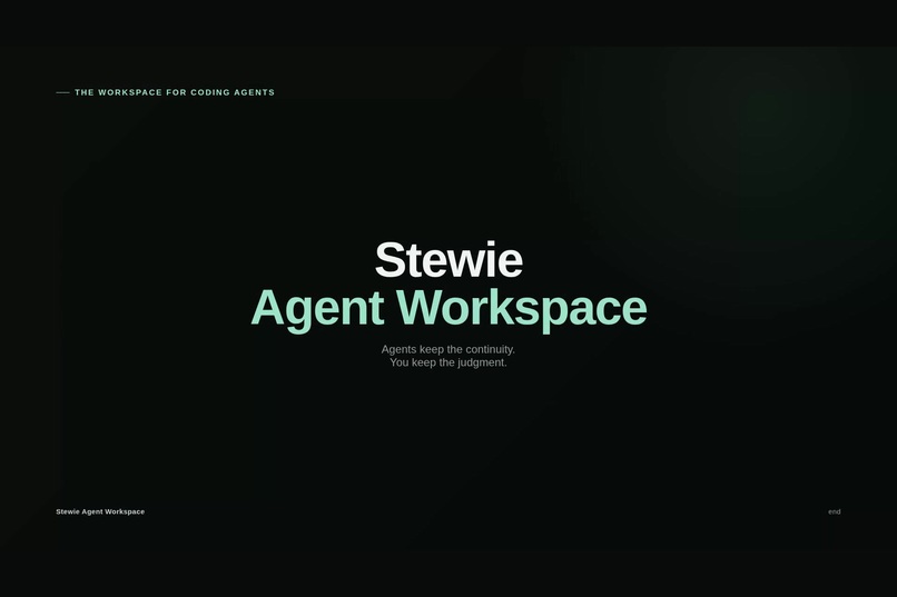 Stewie Agent Workspace – screenshot 1