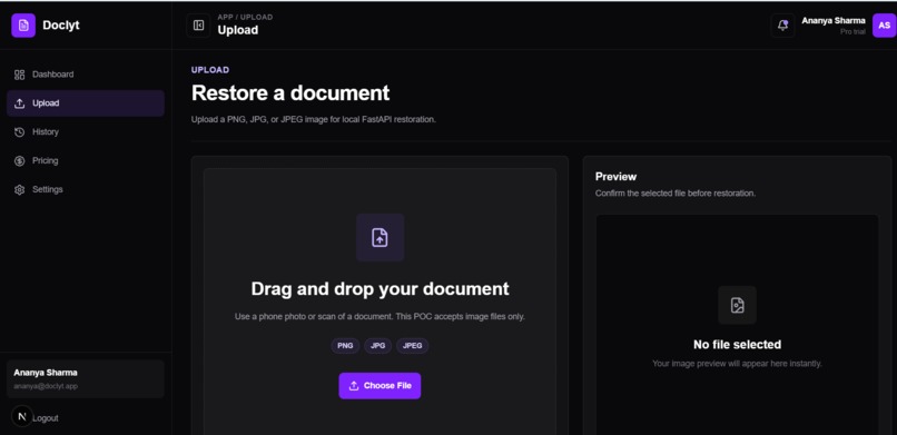 Doclyt: AI Document Restoration – screenshot 6