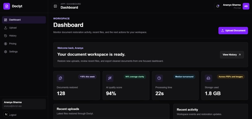 Doclyt: AI Document Restoration – screenshot 8