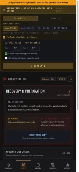 Spartan Physique Tracker – screenshot 2