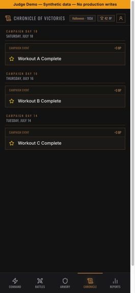 Spartan Physique Tracker – screenshot 5