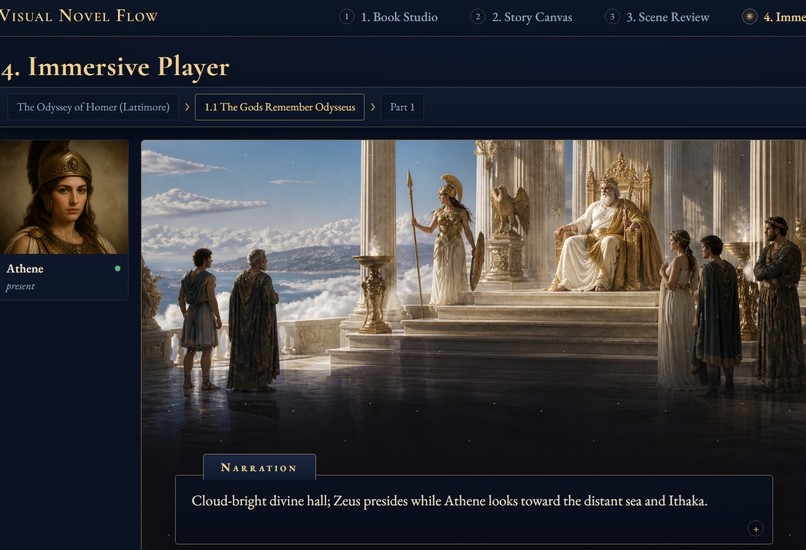 Visual Novel from Book – screenshot 1