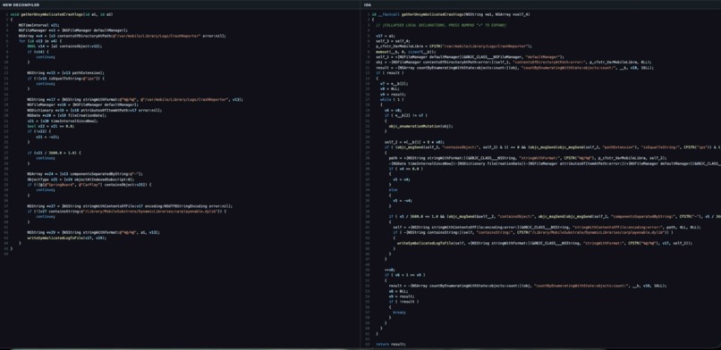 Decompiler for iOS and macOS binaries – screenshot 3