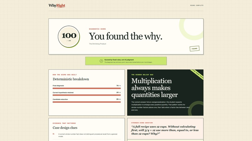 WhyRight – screenshot 1
